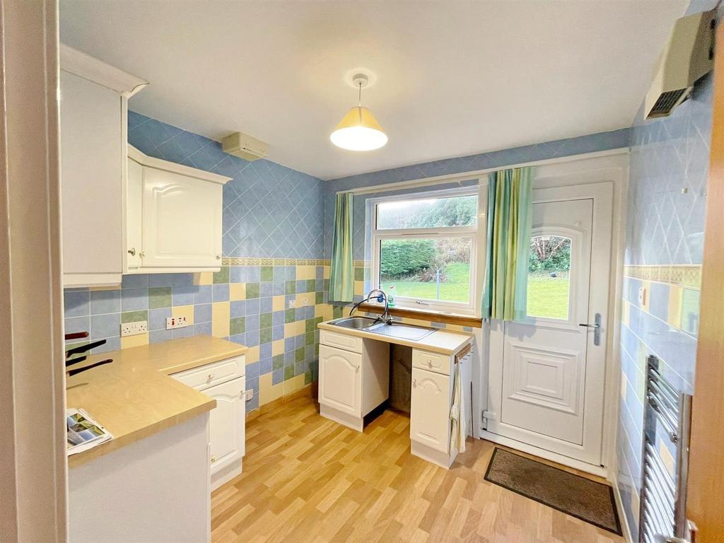 Kitchen with door to rear garden
