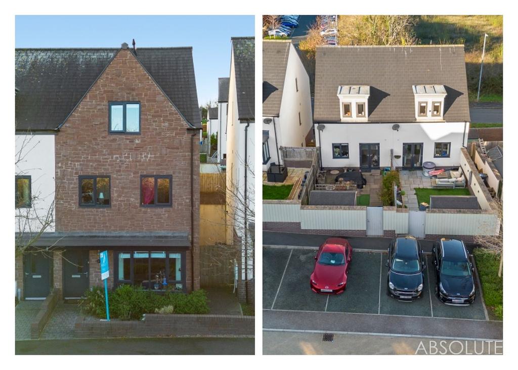 Aerial and parking spaces