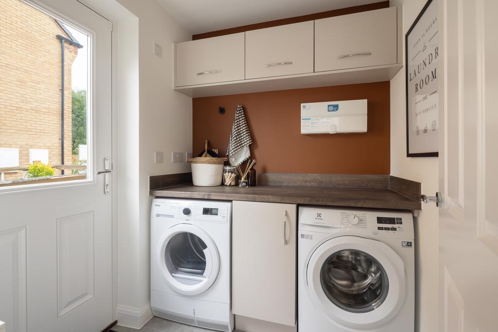Internal shot of the utility room in the hadley...