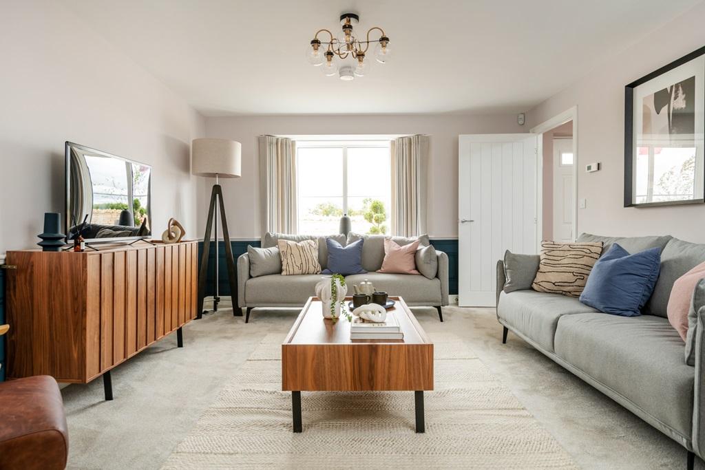 Take a look at the living room in the Manford...
