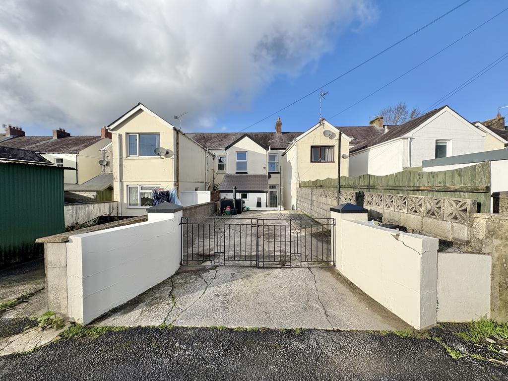 Rear of property
