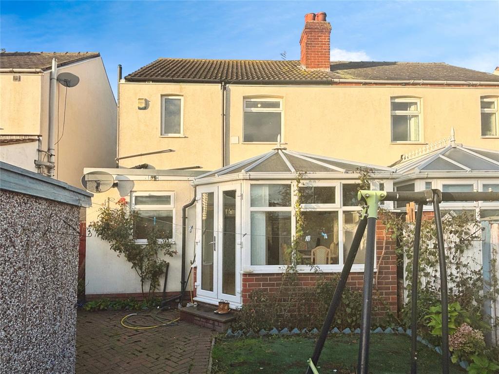 Rear Of Home