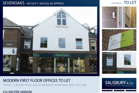 Office to rent, 7 Blighs Walk Sevenoaks TN13 1DB