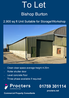 Warehouse to rent, Bishop Burton Bishop Burton HU17 8JN