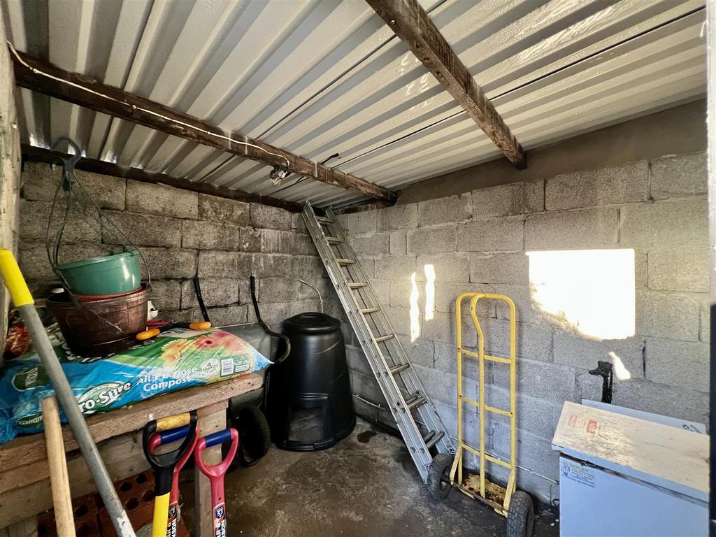 Outside shed