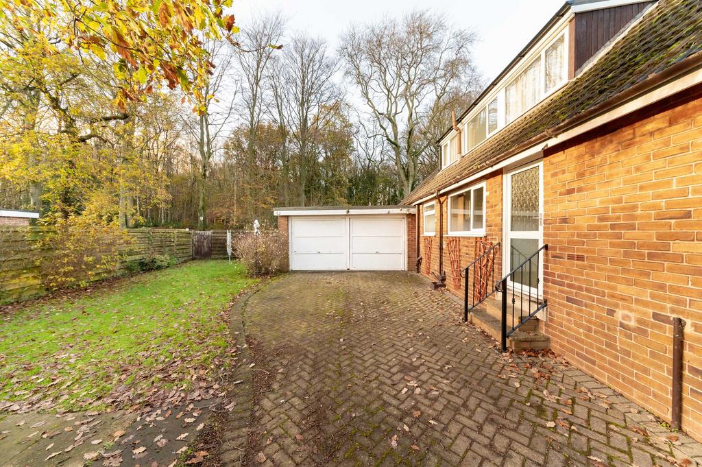Attached double garage
