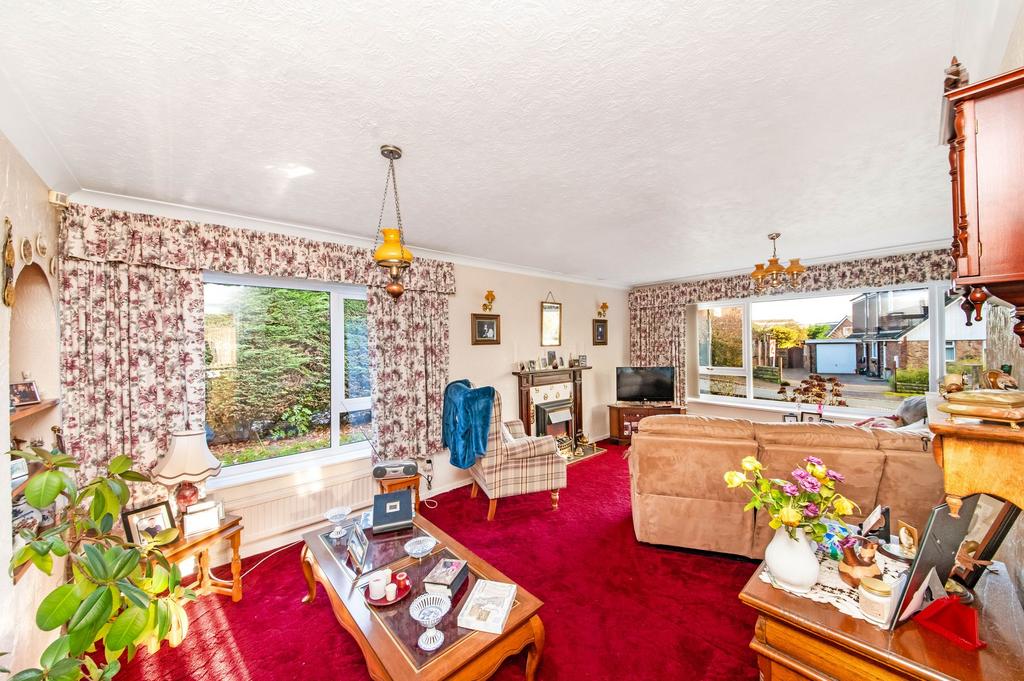 Open plan living dining room
