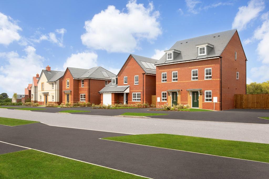 Exterior view of our 3 bed Knightwood and 4 bed...