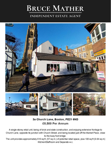 Retail property (high street) for sale, 3A Church Ln Boston PE21 6ND