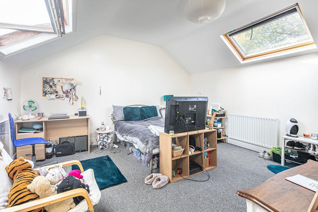 Bright, airy double bedroom in a loft-style spa...