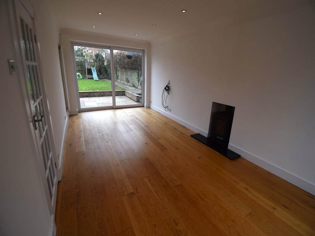 Living room open to