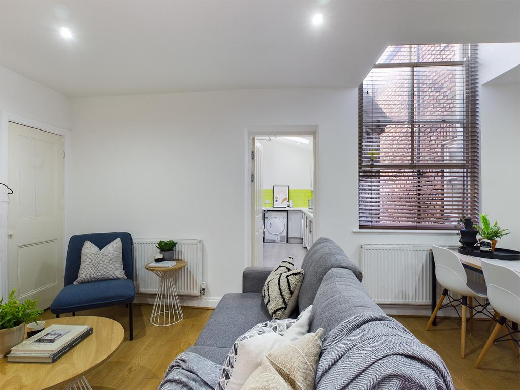 A stylish and inviting large modern living room...
