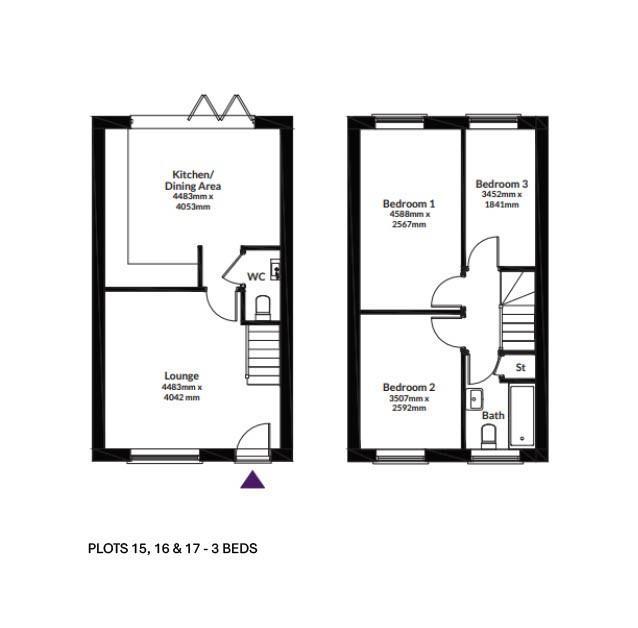 Floorplan plots 15, 16, 17
