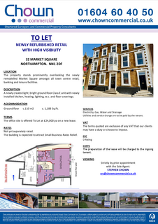 Office to rent, 32 Market Sq Northampton NN1 2DF