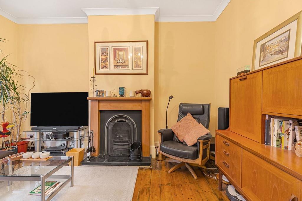 Living room, fireplace