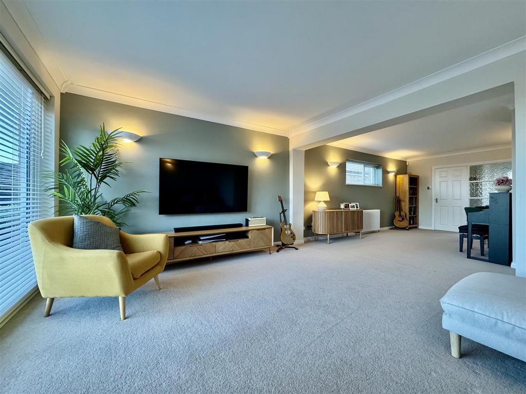 Open plan living dining room