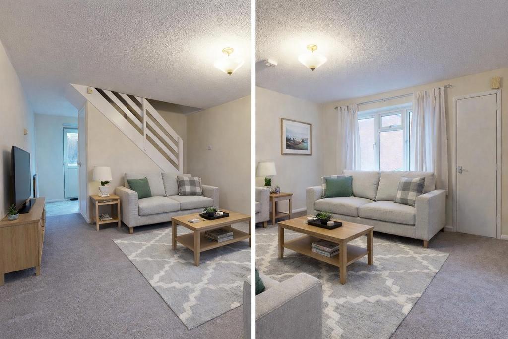 Living room *digitally staged*
