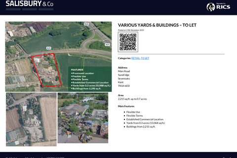 Land to rent, Main Rd, Sundridge Sevenoaks TN14 6ED