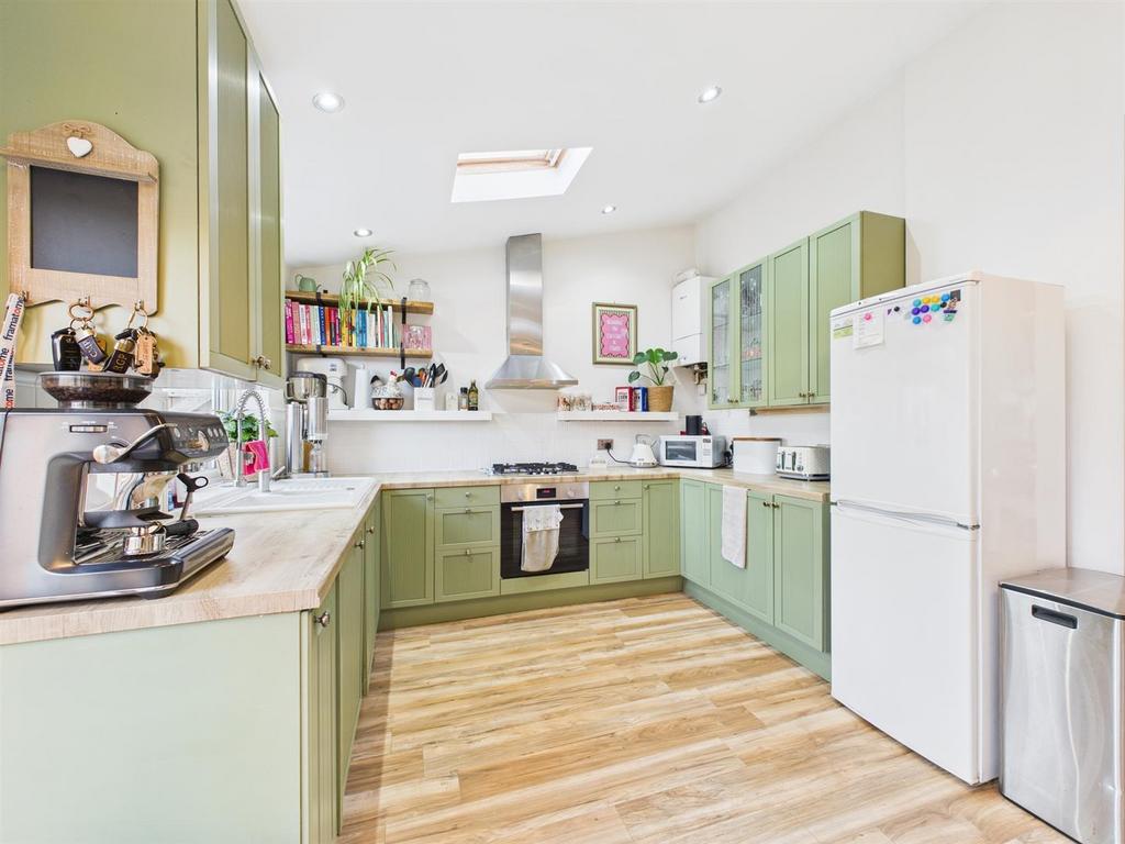 Kitchen with Vaulted Ceiling