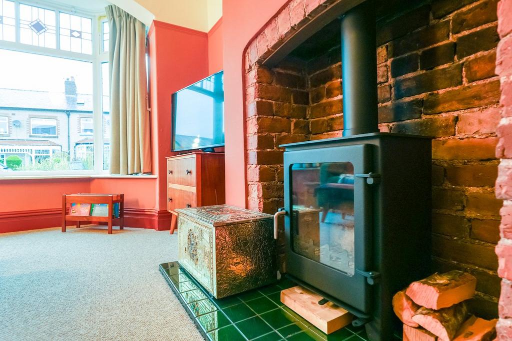 Log Burner in Lounge
