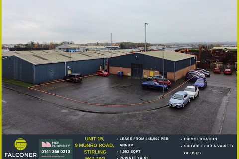Industrial development to rent, 9 Munro Rd Stirling FK7 7UU