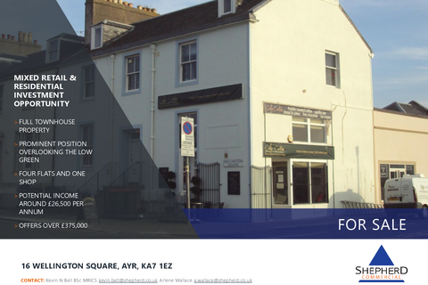 Retail property (high street) for sale, 16 Wellington Sq Ayr KA7 1EZ