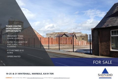 Land for sale, 19-31 Whitehall Maybole KA19 7DR