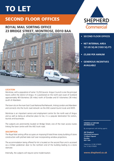 Office to rent, 23 Bridge St Montrose DD10 8AA