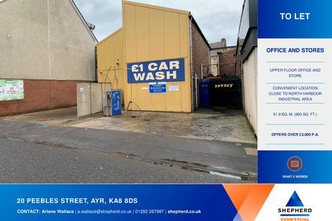 Office to rent, 20 Peebles St Ayr KA8 8DS