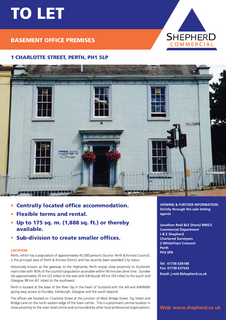 Office to rent, 1 Charlotte St Perth PH1 5LW
