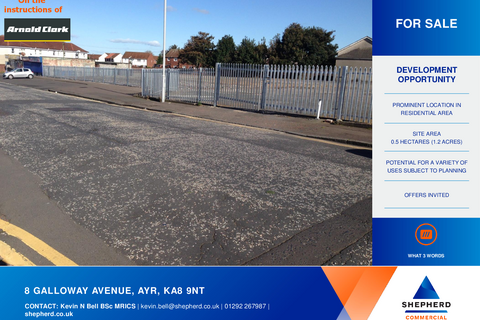 Land for sale, 8 Galloway Ave Ayr KA8 9NT