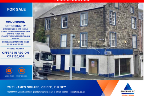 Retail property (high street) for sale, 29-31 James Sq Crieff PH7 3EY