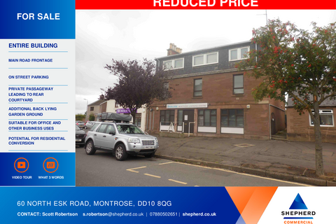 Office for sale, 60 North Esk Rd Montrose DD10 8TG