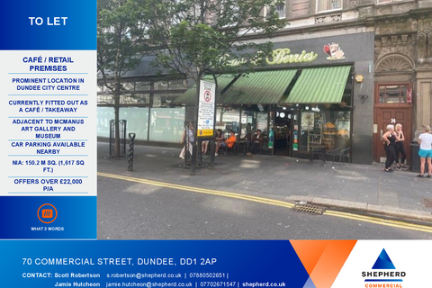 Retail property (high street) to rent, 78 Commercial St Dundee DD1 2AP