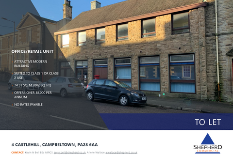 Office to rent, Castlehill Campbeltown PA28 6AA