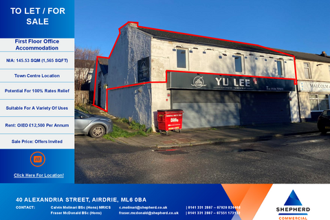 Office to rent, 40 Alexander St Airdrie ML6 0BA