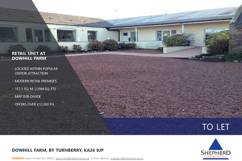 Retail property (high street) to rent, Dowhill Farm Girvan KA26 9JP