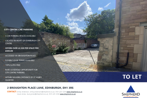 Land to rent, 2 Broughton Place Ln Edinburgh EH1 3RS