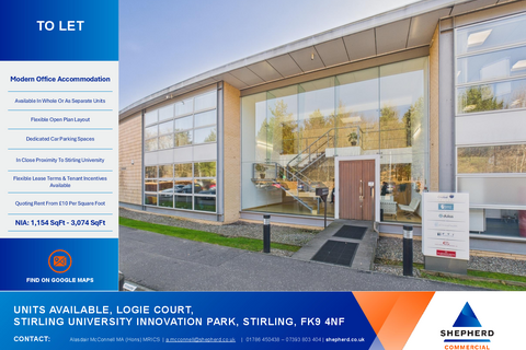 Office to rent, Logie Court Stirling FK9 4NF