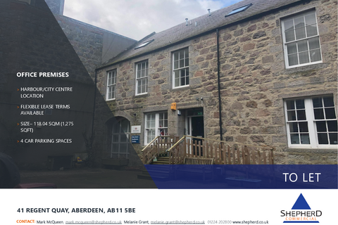 Office to rent, 41 Regent Quay Aberdeen AB11 5BE