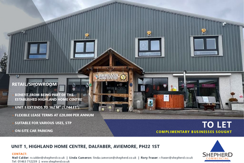 Industrial unit to rent, Dalfaber Dr Aviemore PH22 1ST
