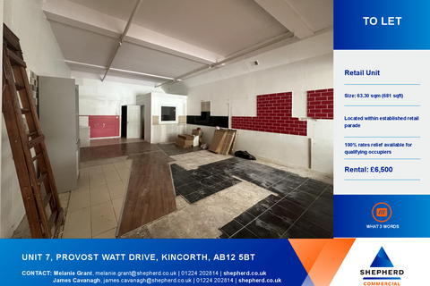 Retail property (high street) to rent, 7 Provost Watt Dr Aberdeen AB12 5BT