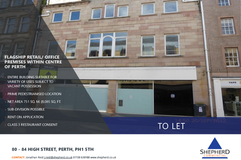 Office to rent, 80-84 High St Perth PH1 5TH