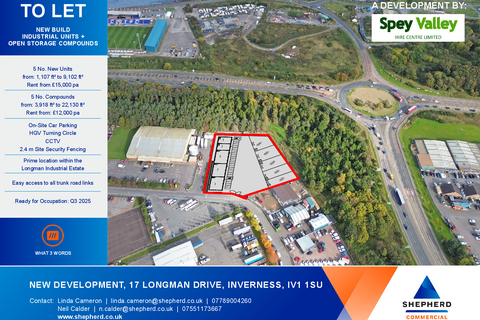 Land to rent, 17 Longman Dr Inverness IV1 1SU