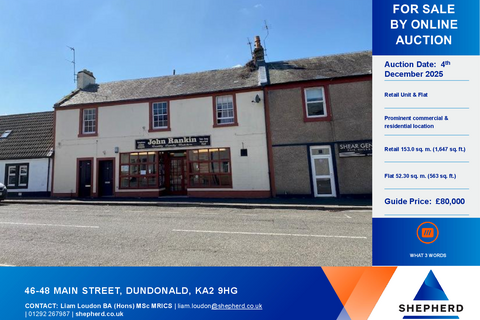 Retail property (high street) for sale, 46-48 Main St Kilmarnock KA2 9HG