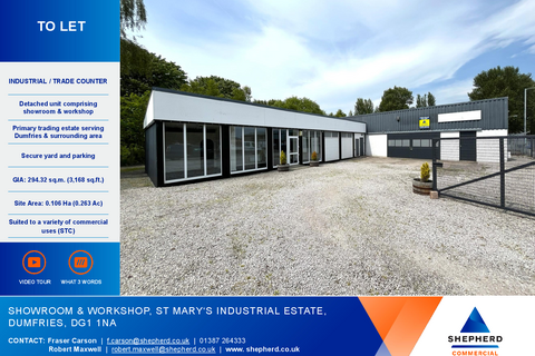 Warehouse to rent, St. Marys Industrial Estate Dumfries DG1 1NA