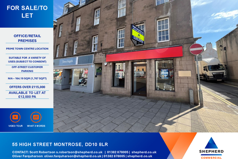 Retail property (high street) to rent, 51-55 High St Montrose DD10 8LR