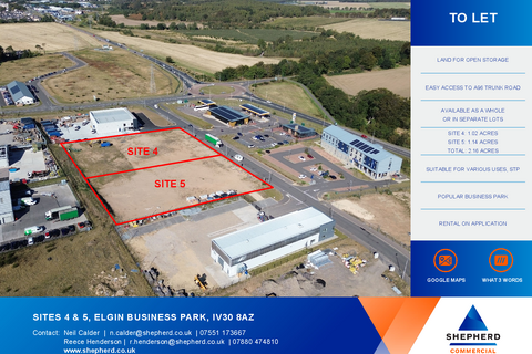 Land to rent, Coxton Park Elgin IV30 8AZ