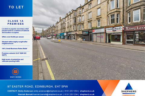 Retail property (high street) to rent, 89-97 Easter Rd Edinburgh EH7 5PW