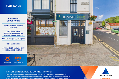 Retail property (high street) for sale, 1A High St Blairgowrie PH10 6ET